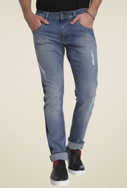 Jack & Jones Blue Low Rise Jeans Jack & Jones Blue Low Rise Jeans