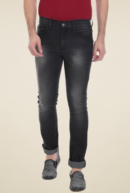 Vudu Black Lightly Washed Jeans Vudu Black Lightly Washed Jeans
