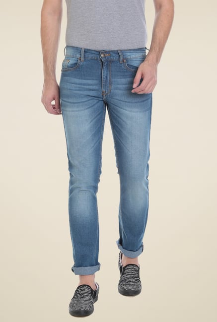 Vudu Light Blue Mid Rise Jeans Vudu Light Blue Mid Rise Jeans