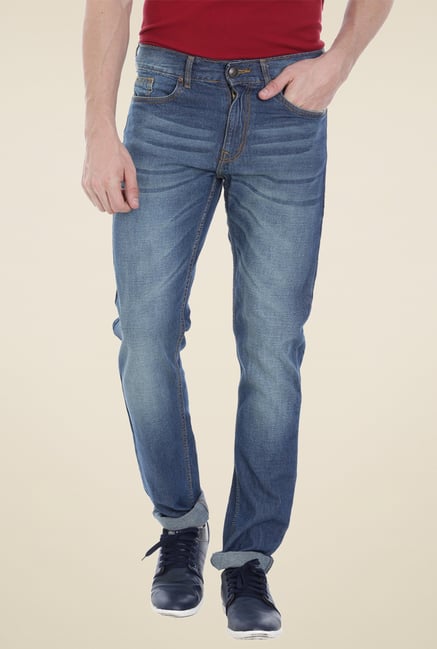 Vudu Blue Slim Fit Cotton Jeans Vudu Blue Slim Fit Cotton Jeans