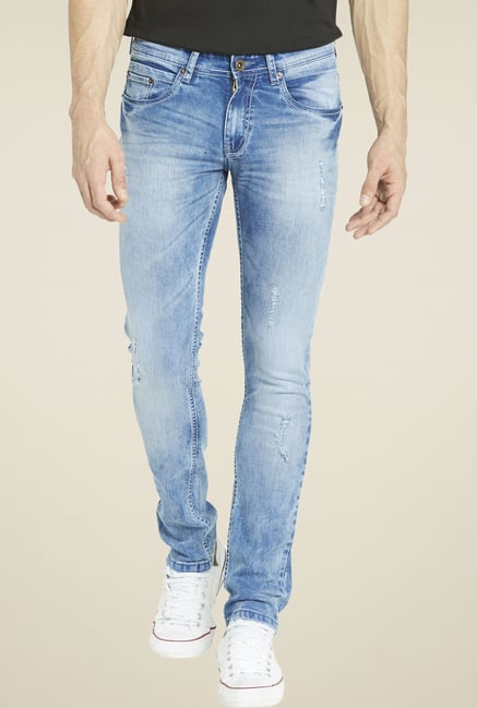 Globus Light Blue Cotton Mid Rise Jeans Globus Light Blue Cotton Mid Rise Jeans