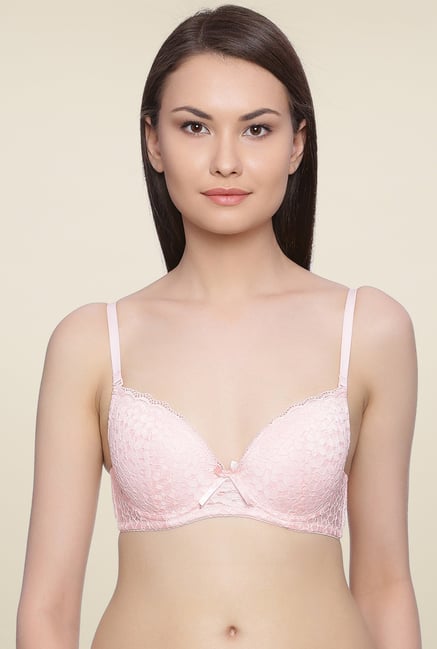 Zivame Baby Pink Underwired Bra Zivame Baby Pink Underwired Bra