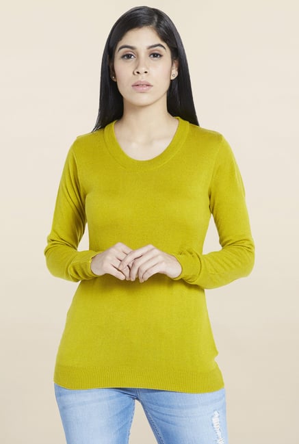 Globus Lime Solid Sweater Globus Lime Solid Sweater
