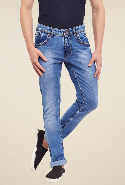 Duke Blue Lightly Washed Mid Rise Jeans Duke Blue Lightly Washed Mid Rise Jeans