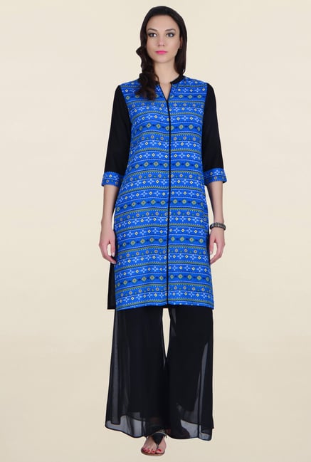 Juniper Blue Printed Kurti Juniper Blue Printed Kurti