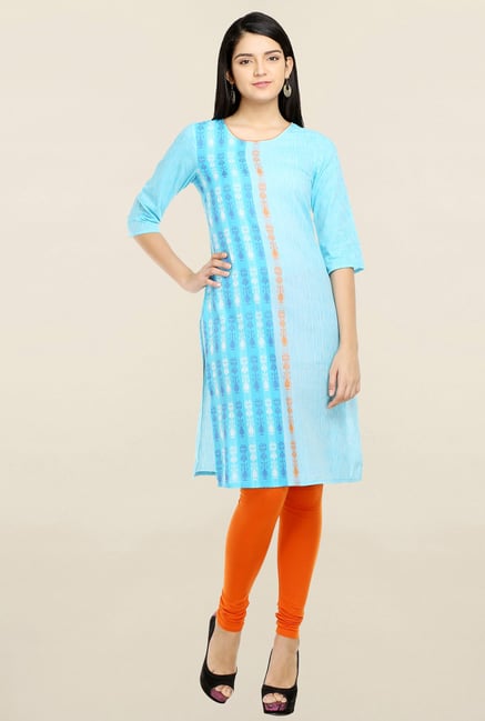Aurelia Blue Printed Kurta Aurelia Blue Printed Kurta