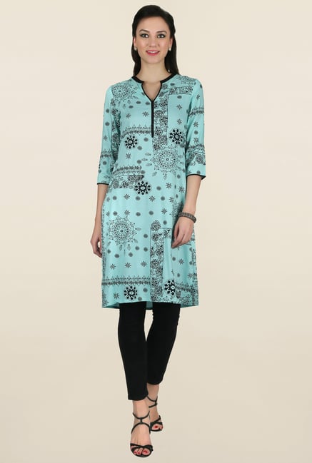 Juniper Blue Printed Kurti Juniper Blue Printed Kurti