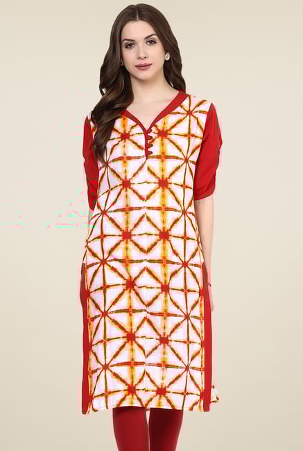 Pannkh Maroon Printed Kurti Pannkh Maroon Printed Kurti
