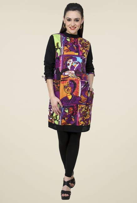 Pannkh Multicolor Cotton Printed Kurti Pannkh Multicolor Cotton Printed Kurti