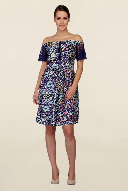 Mineral Blue Printed Dress Mineral Blue Printed Dress