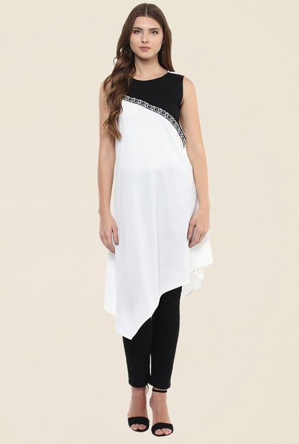 109 F White Embroidered Kurti 109 F White Embroidered Kurti