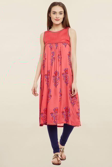 9rasa Coral Printed Kurta 9rasa Coral Printed Kurta