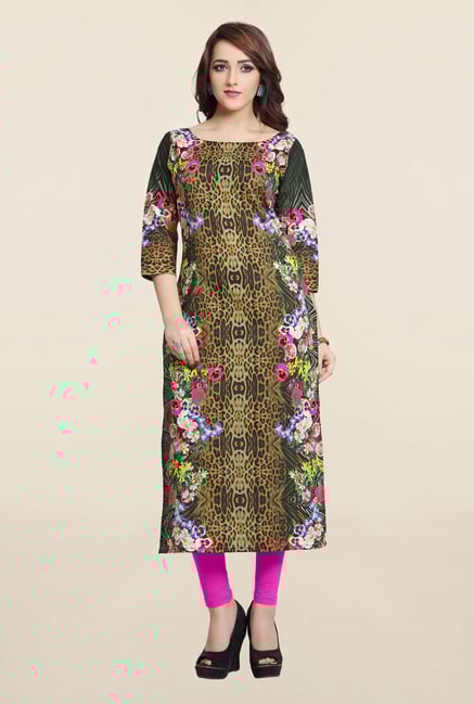 Ziyaa Multicolor Printed Cotton Kurta Ziyaa Multicolor Printed Cotton Kurta