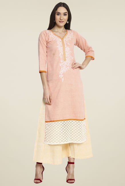 Aujjessa Blush Khadi Palazzo Set Aujjessa Blush Khadi Palazzo Set