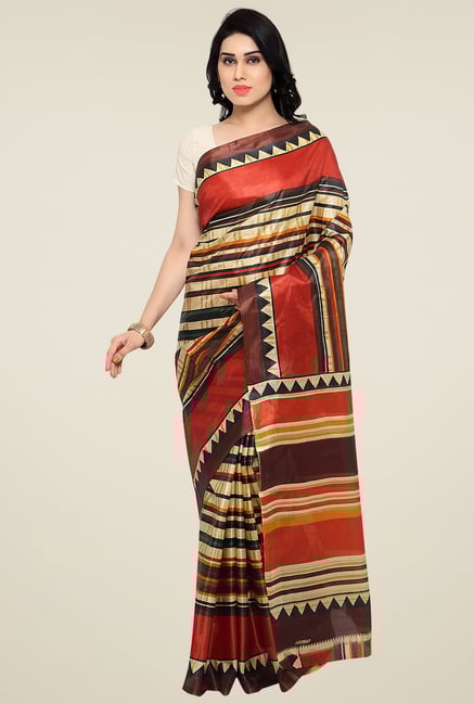 Triveni Multicolor Silk Saree Triveni Multicolor Silk Saree