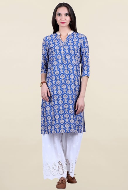 Juniper Blue Printed Kurta Juniper Blue Printed Kurta