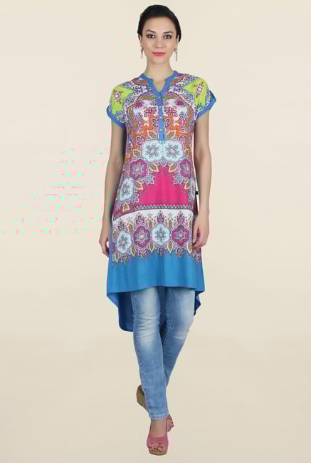 Juniper Multicolor Printed Kurti Juniper Multicolor Printed Kurti