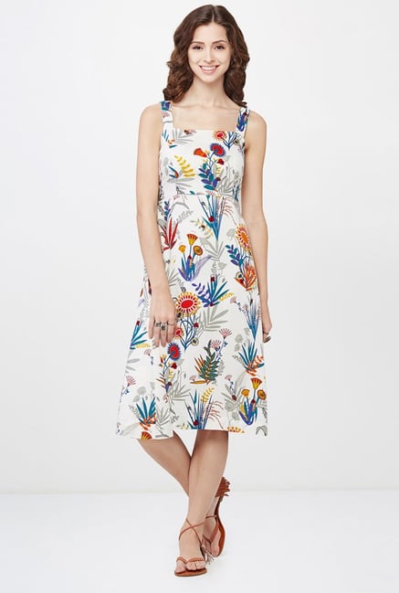 Global Desi White Printed Dress Global Desi White Printed Dress