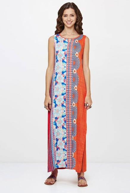 Global Desi Coral Printed Dress Global Desi Coral Printed Dress