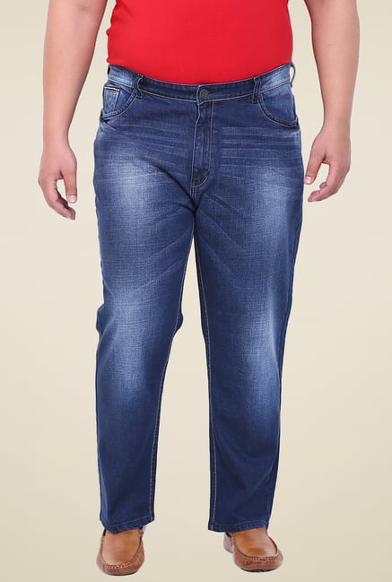 John Pride Dark Blue Mid Rise Comfort Fit Jeans John Pride Dark Blue Mid Rise Comfort Fit Jeans