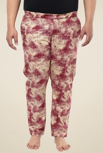 John Pride Fawn Printed Mid Rise Trousers John Pride Fawn Printed Mid Rise Trousers