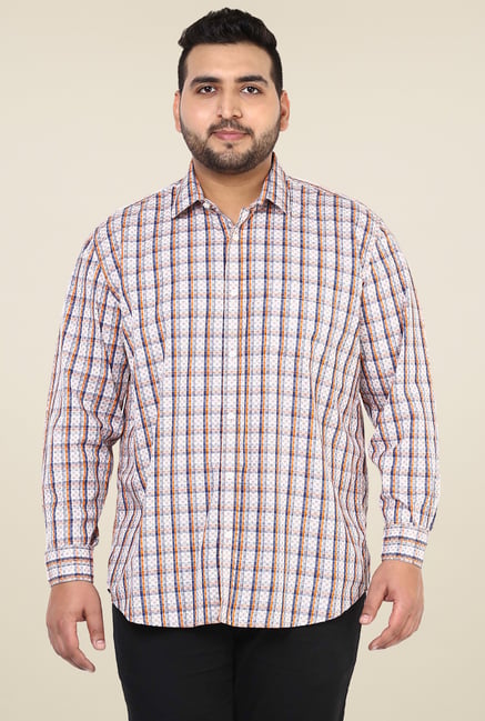 John Pride Off-White Cotton Shirt John Pride Off-White Cotton Shirt