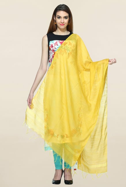 W Yellow Textured Dupatta W Yellow Textured Dupatta