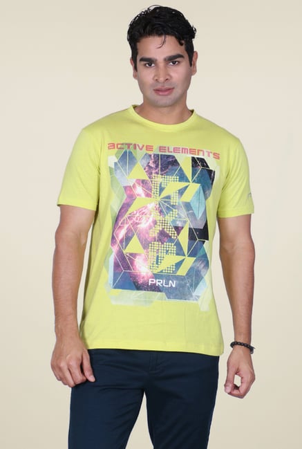Proline Yellow Cotton T-Shirt Proline Yellow Cotton T-Shirt