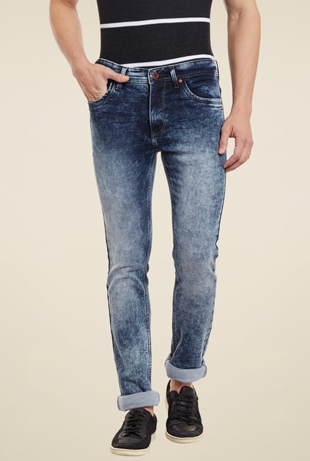 Duke Dark Blue Mid Rise Jeans Duke Dark Blue Mid Rise Jeans