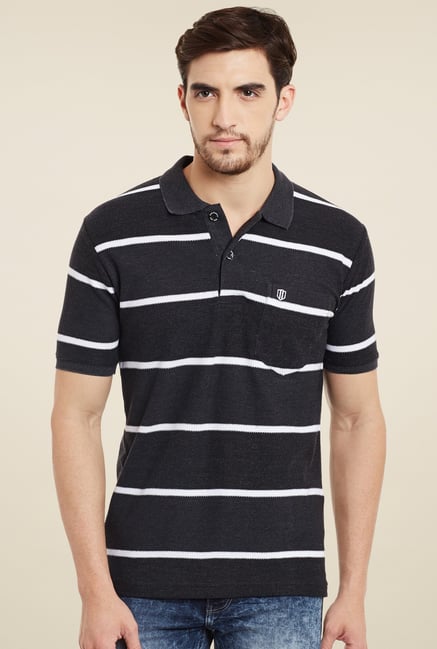 Duke Black Regular Fit Polo T-Shirt Duke Black Regular Fit Polo T-Shirt