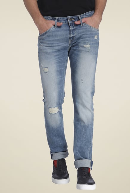Jack & Jones Blue Low Rise Jeans Jack & Jones Blue Low Rise Jeans