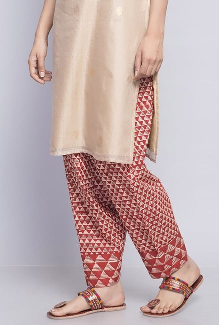 Fabindia Red Printed Salwar Fabindia Red Printed Salwar