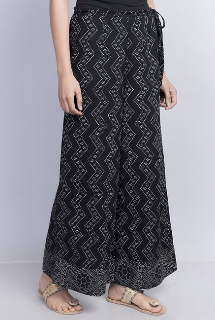 Fabindia Black Printed Palazzo Fabindia Black Printed Palazzo