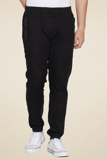 Globus Black Mid Rise Joggers Globus Black Mid Rise Joggers