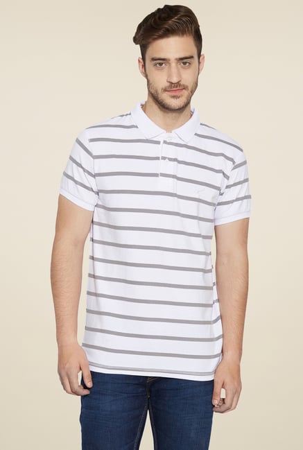 Globus White Regular Fit Polo T-Shirt Globus White Regular Fit Polo T-Shirt