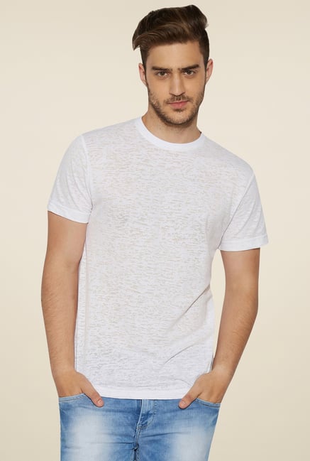 Globus White Round Neck T-Shirt Globus White Round Neck T-Shirt
