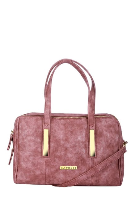 Caprese Brownie Redwood Distressed Bowler Bag Caprese Brownie Redwood Distressed Bowler Bag