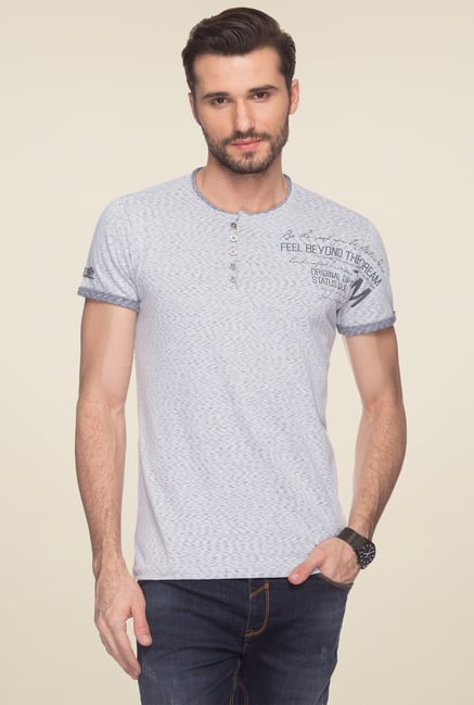 Status Quo Light Grey Regular Fit T-Shirt Status Quo Light Grey Regular Fit T-Shirt