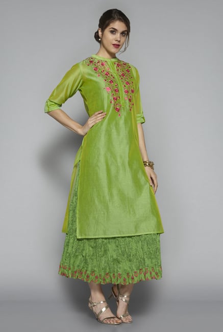 Vark by Westside Green Embroidered Suit Set Vark by Westside Green Embroidered Suit Set
