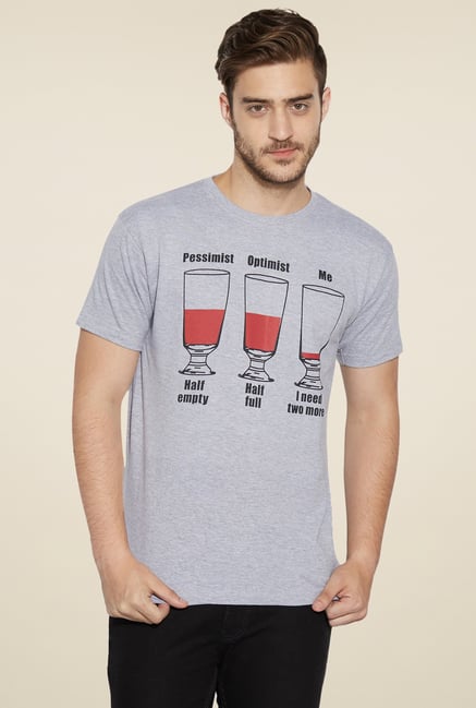 Globus Grey Regular Fit T-Shirt Globus Grey Regular Fit T-Shirt