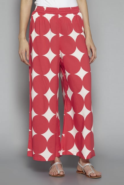 Utsa by Westside Coral Printed Palazzos Utsa by Westside Coral Printed Palazzos