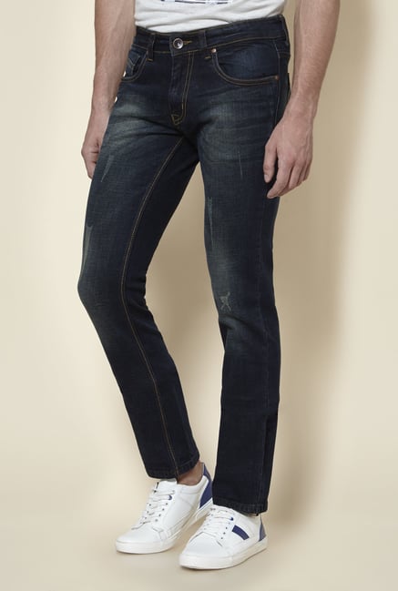 Zudio Dark Blue Slim Fit Jeans Zudio Dark Blue Slim Fit Jeans
