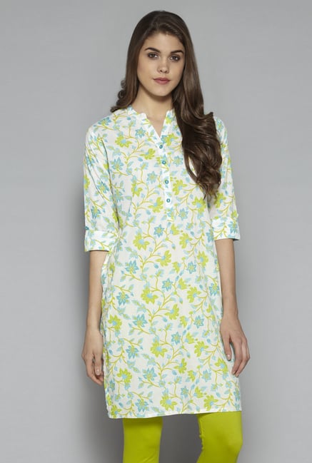 Utsa by Westside Off White Floral Print Kurta Utsa by Westside Off White Floral Print Kurta