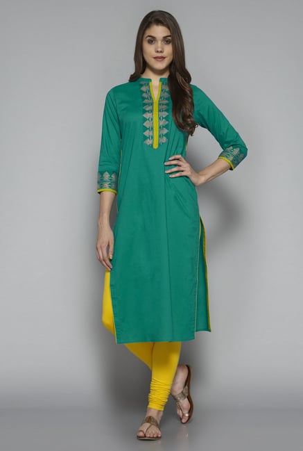Utsa by Westside Green Printed Kurta Utsa by Westside Green Printed Kurta