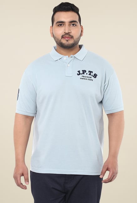 John Pride Light Blue Regular Fit Polo T-Shirt John Pride Light Blue Regular Fit Polo T-Shirt