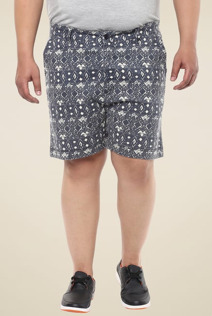 John Pride Grey Printed Shorts John Pride Grey Printed Shorts