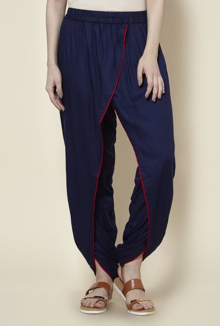 Zudio Indigo Solid Ethnic Tulip Pants Zudio Indigo Solid Ethnic Tulip Pants