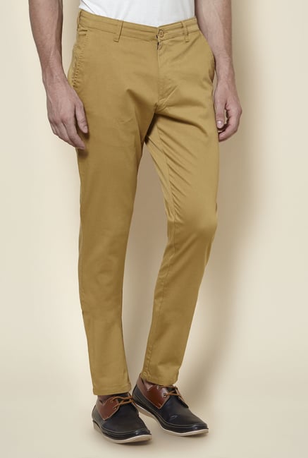 Zudio Beige Slim Fit Chinos Zudio Beige Slim Fit Chinos