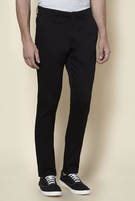 Zudio Black Slim Fit Chinos Zudio Black Slim Fit Chinos