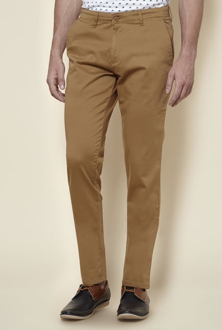 Zudio Tan Slim Fit Chinos Zudio Tan Slim Fit Chinos